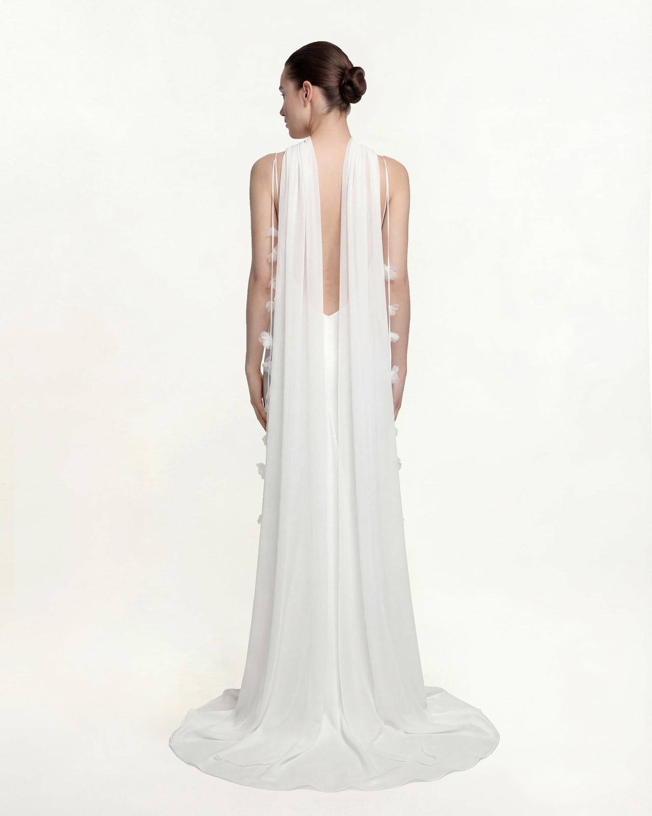 薄紗披肩 - 白色