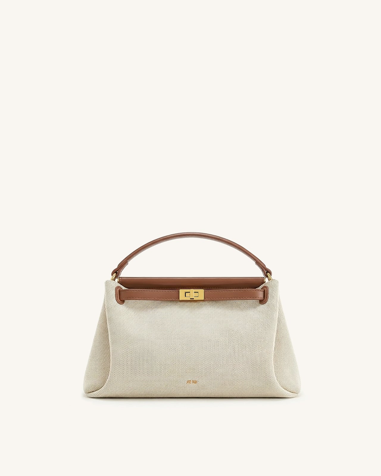 Carmen 提把包 - 棕色帆布