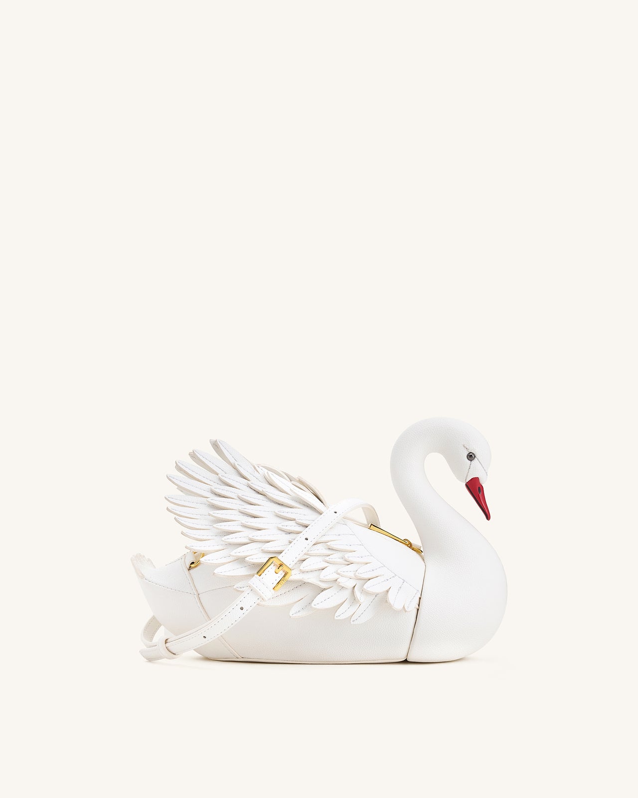 Alani 天鵝造型斜挎包 - 白色