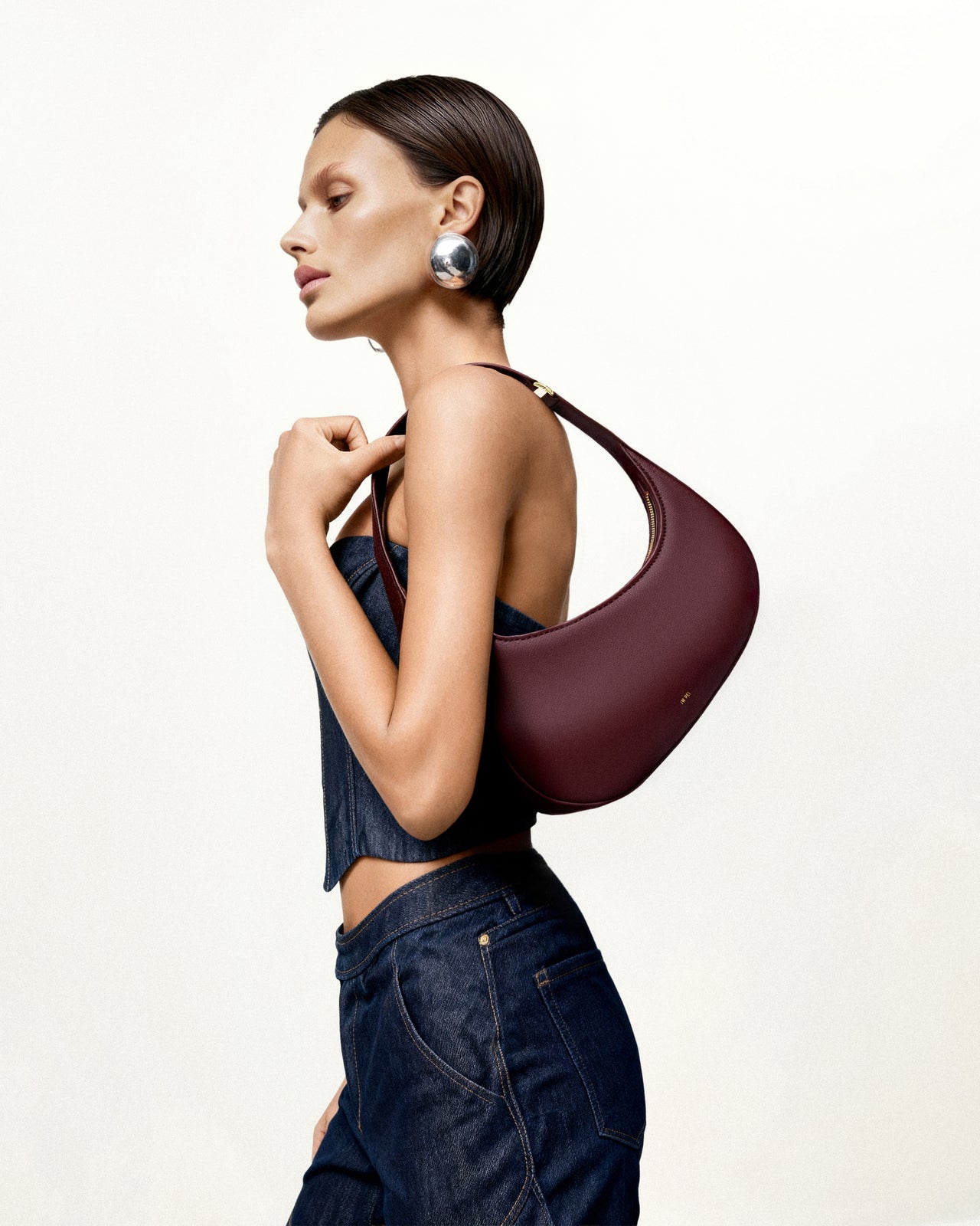 Harlee 單肩包 - 深紫紅色