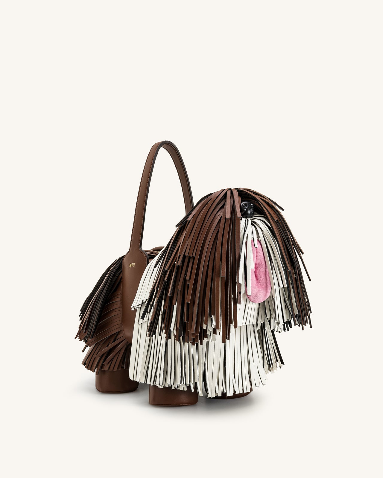 Nita 小狗造型手提包 - 焦糖棕