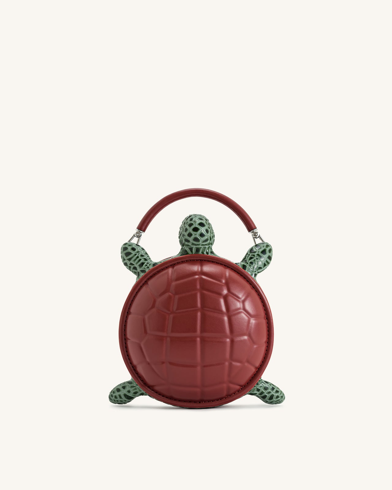 Ava 烏龜造型手提包 - 棕色