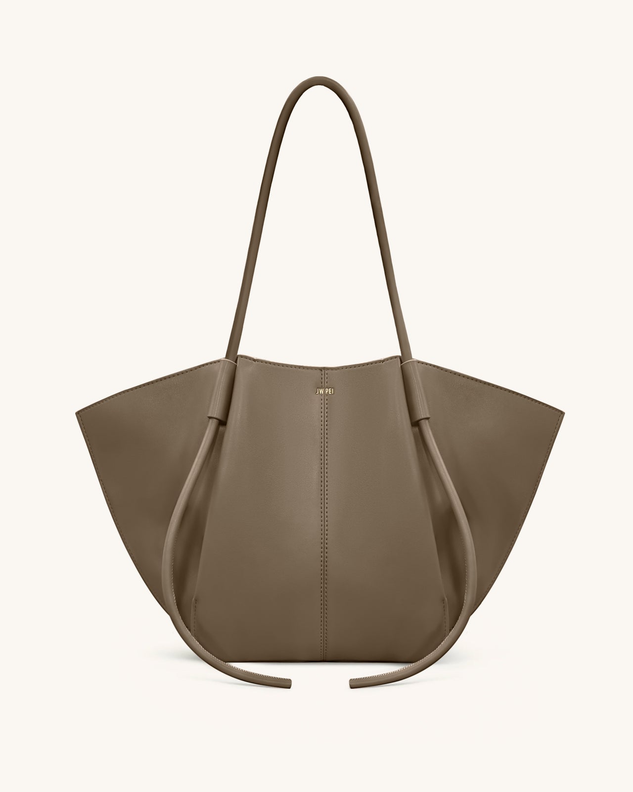 Nala 寬版托特包-灰褐色