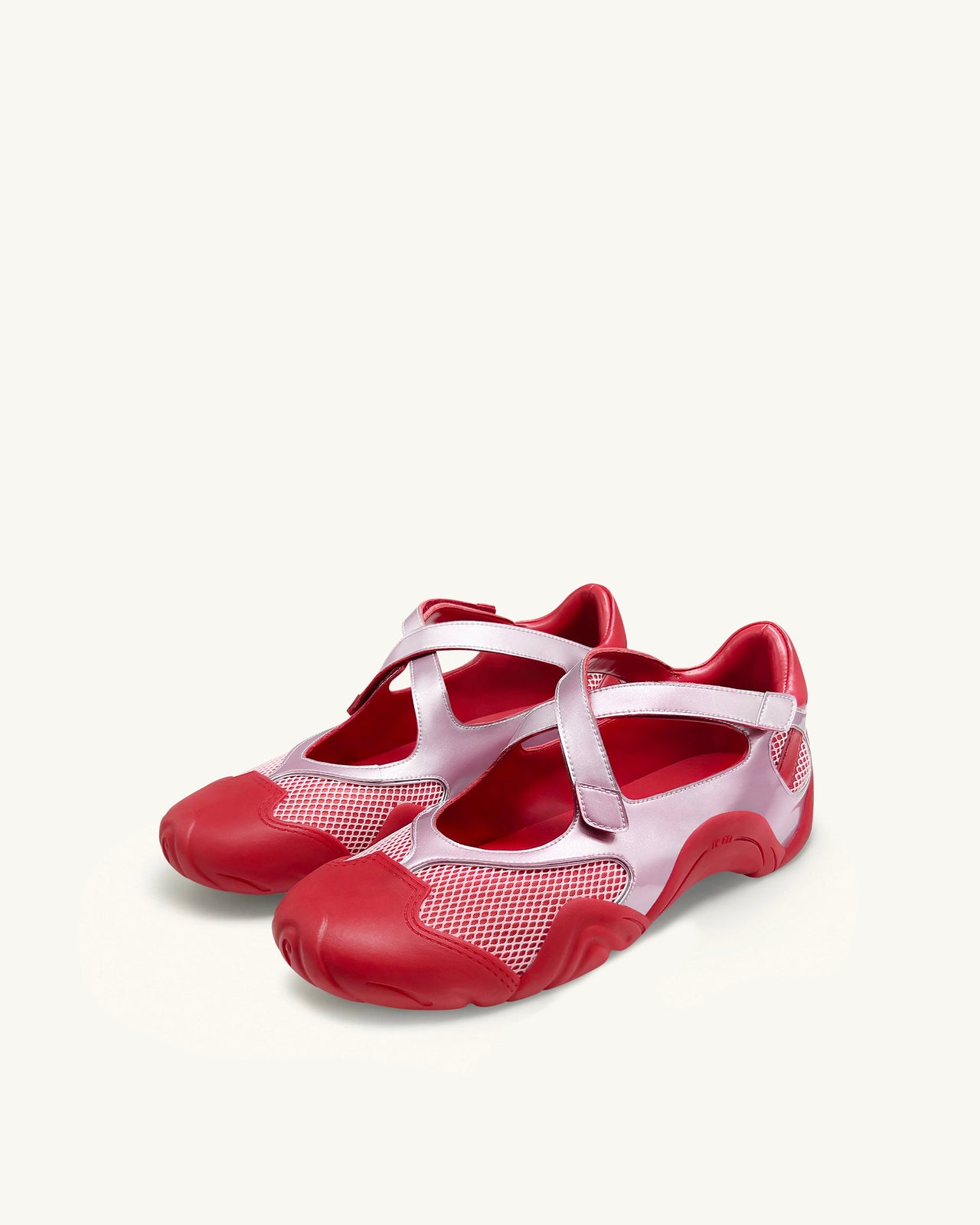 Caitlin 網布鏤空運動鞋 - 粉色