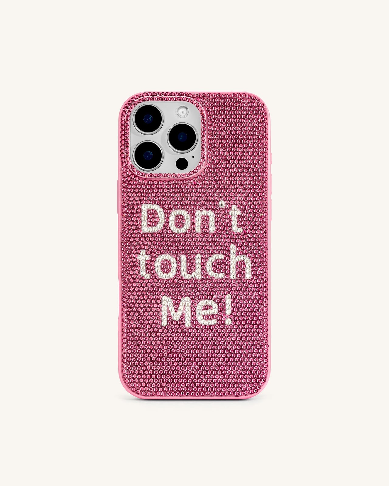 "Don't Touch Me!" iPhone手機殼 - 多色粉紅