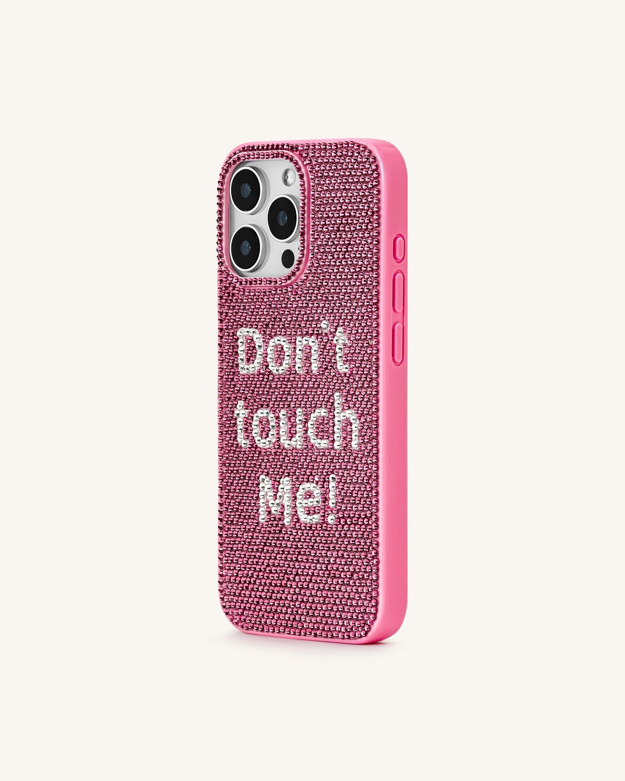 "Don't Touch Me!" iPhone手機殼 - 多色粉紅