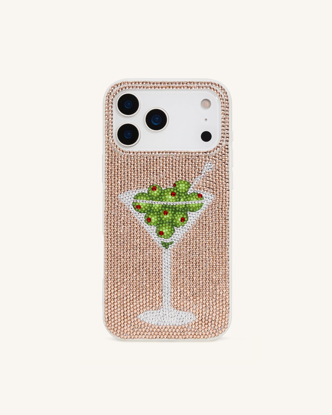 Olive 馬丁尼水鑽手機殼 - 金色