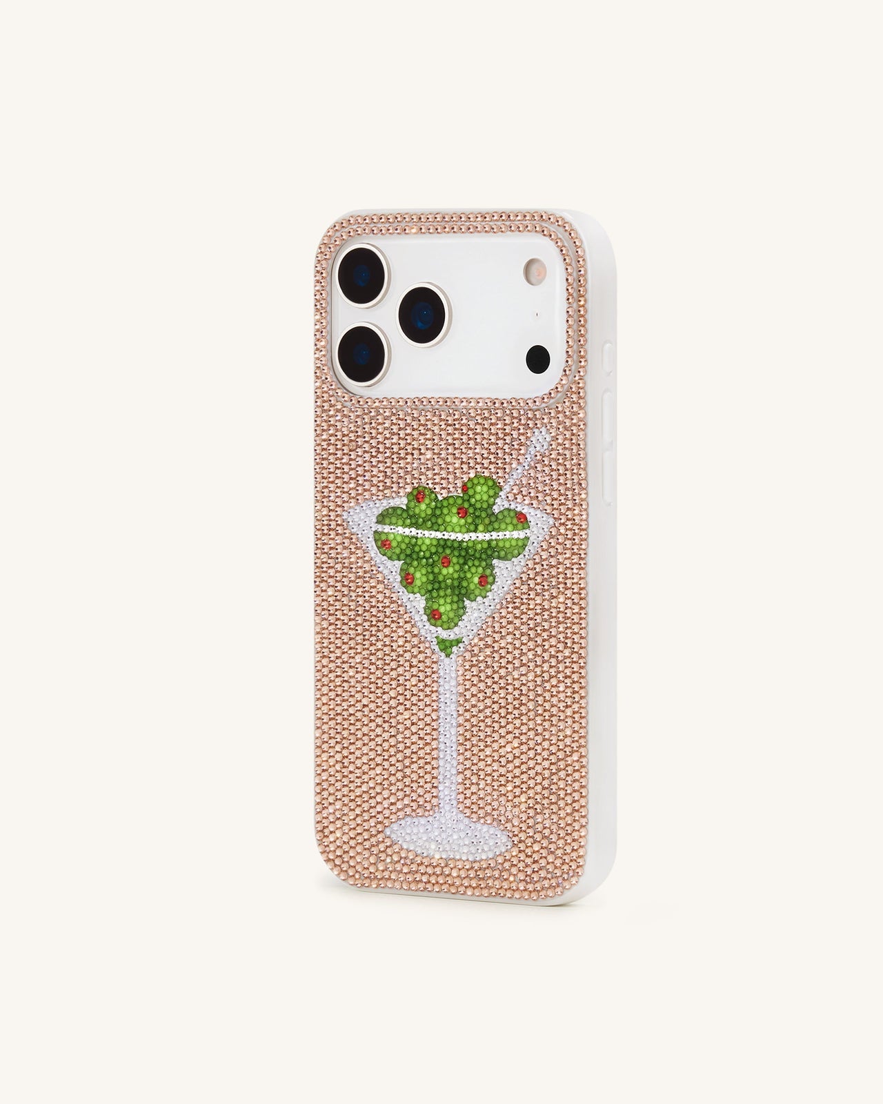 Olive 馬丁尼水鑽手機殼 - 金色