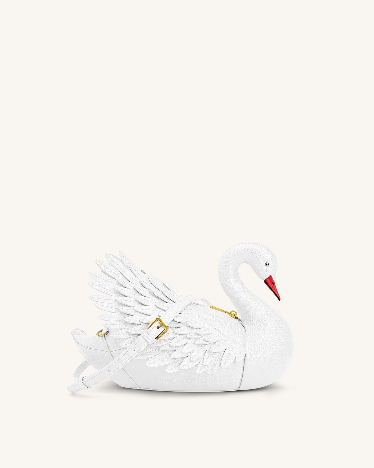 Alani 天鵝造型斜挎包 - 白色