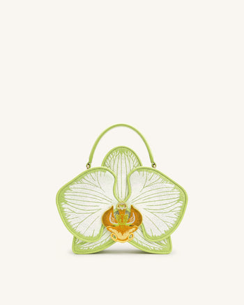 Flora 蘭花造型手提包 - 淺綠色