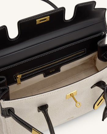 Yara 肩背包 - 黑色帆布