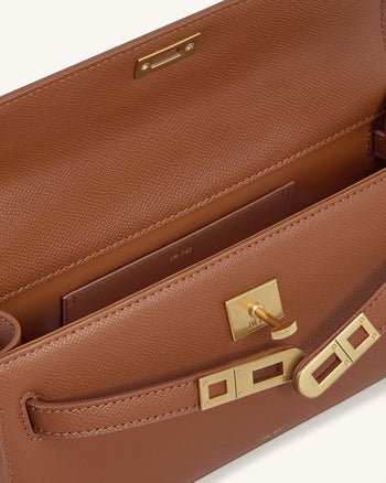 Noor 上提手包－咖啡色