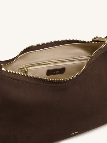 Nell 流蘇五金提把包 - 深棕色