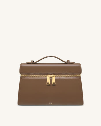 Thea 大型提把包 - 摩卡棕