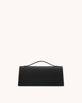 Lena 金屬繩結提把包 - 黑色