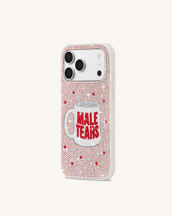 Male Tears 馬克杯圖案水鑽手機殼 - Pink