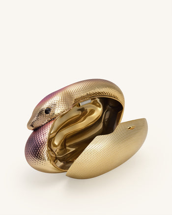 Sophia 蛇紋手拿包 - 多色