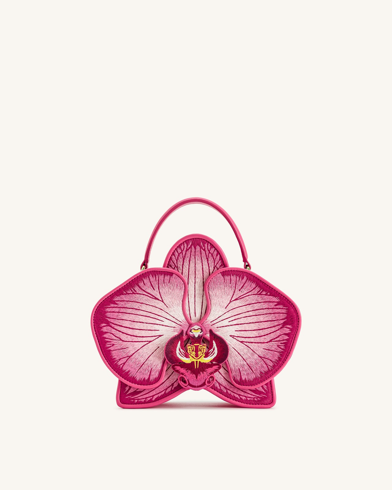 Flora 蘭花造型手提包－粉紅色
