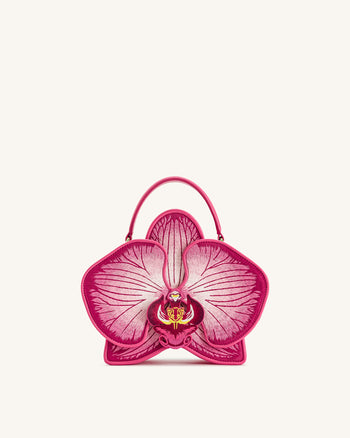 Flora 蘭花造型手提包－粉紅色