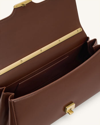 Eloise 肩背包 - 深棕色