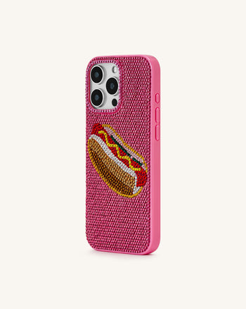 熱狗 iPhone 手機殼－多彩粉紅色