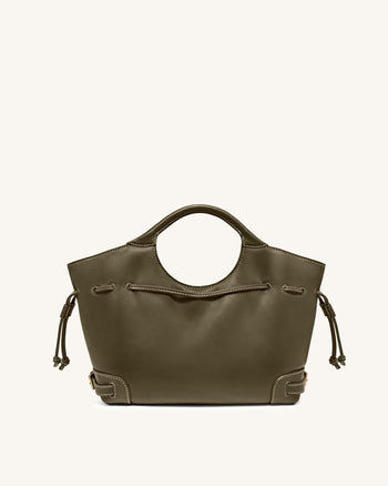 Elara 束口托特包 - 橄欖綠